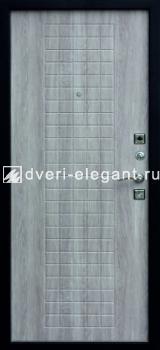 Входная  металлическая дверь Гарда Муар 8 мм. черный муар/дуб санома купить в Тольятти