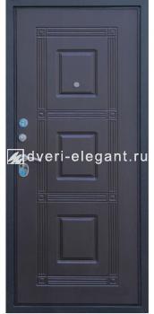 Входная  металлическая дверь Тайгер Трио (черный шелк/венге) купить в Тольятти