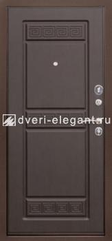 Входная  металлическая дверь Троя медь/венге тисненный Йошкар-Ола купить в Тольятти