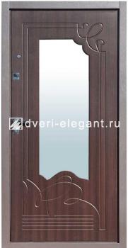 Входная  металлическая дверь Ампир венге с зеркалом купить в Тольятти