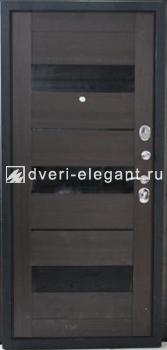 Входная  металлическая дверь Графит черный шелк/венге купить в Тольятти