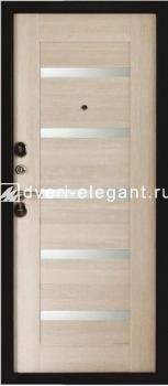 Входная  металлическая дверь Троя Экошпон темное серебро/ларче светлый Йошкар-Ола купить в Тольятти