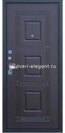 Входная  металлическая дверь Тайгер Трио (черный шелк/венге) купить в Тольятти